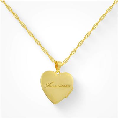 Custom/Personalized Heart Locket Necklace– EVRYJEWELS