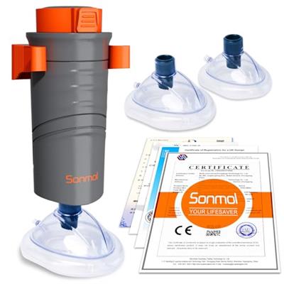 Sonmol Automatic Choking Rescue Device for Kids and Adults with 3 Masks | Portable Anti Choking Device Strong Suction Home Emergency Kit | First Aid A