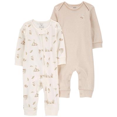 Carters Baby 2-Pack Jumpsuits in Neutral