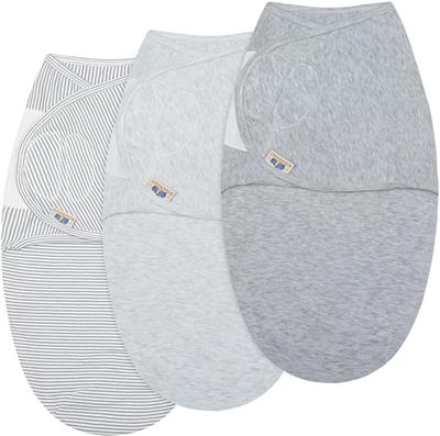 Amazon.com: BlueSnail Ultra Soft Newborn Essentials Easy Wrap Velcro Swaddle Blankets, Adjustable Baby Cotton Swaddle Wrap (Heather Grey) : Baby