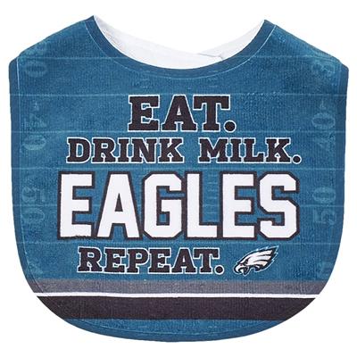 Baby Unisex NFL® Eagles Eat Drink Milk Repeat Bib
