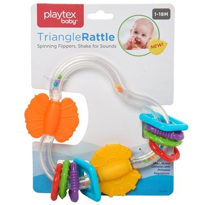Playtex Scholastic Triangle Clacker Rattle