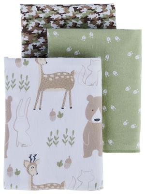 Bass Pro Shops Woodland Baby Receiving Blanket 3-Pack