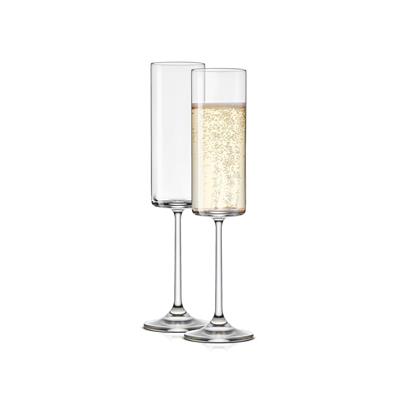 JoyJolt Claire European Crystal Champagne Glasses 5.7 oz Set of 2