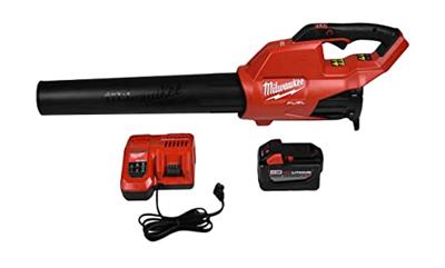 Milwaukee 2724-21HD M18 120 MPH 450 CFM 18V Brushless Cordless Handheld Blower Kit with 8.0 Ah Battery, Rapid Charger