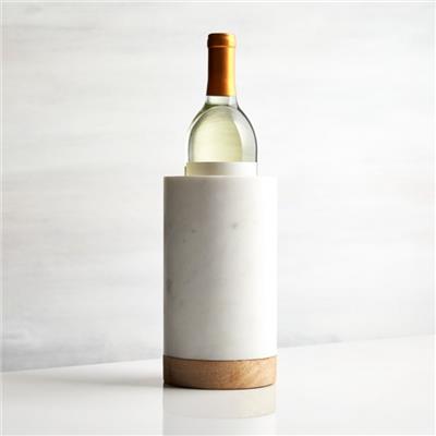 Wood Marble Wine Cooler   Reviews | Crate & Barrel