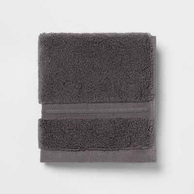 Spa Plush Washcloth Dark Gray - Threshold™ : Target