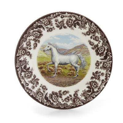 Woodland Salad Plate 8 Inch, Arabian Horse