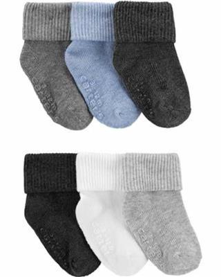Multi Baby 6-Pack Foldover Cuff Socks | carters.com