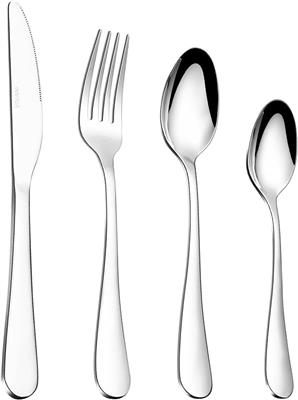 Amazon.com | VIVANI 16 Piece Silverware Set for 4, Premium Stainless Steel Cutlery Set, Utensil Sets, Flatware Sets for 4, Forks Spoons and Knives Set