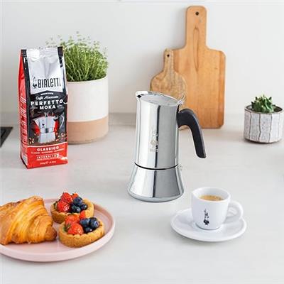 Amazon.com: Bialetti - New Venus Induction, Stovetop Coffee Maker, Suitable for all Types of Hobs, Stainless Steel, 10 Cups (15.5 Oz), Silver: Home &