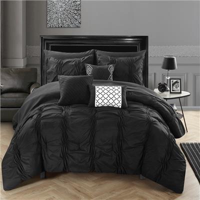 Chic Home Luna Black 10-pc. Bed-in-a-Bag Comforter Set