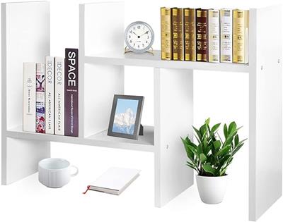 J.M.Deco Desktop Organizers and Storage for Office, Adjustable Desktop Organizer Shelf