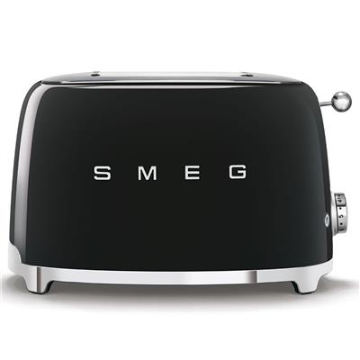 Smeg 50s Retro Style Aesthetic 2 Slice ToasterBlack TSF01BLAU - Buy Online with Afterpay & ZipPay - Bing Lee