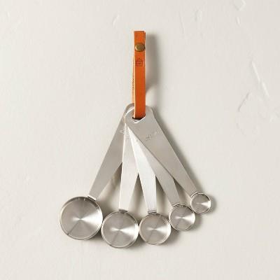 5pc Measuring Spoon Set Vintage Silver Finish - Hearth & Handâ„¢ With Magnolia : Target