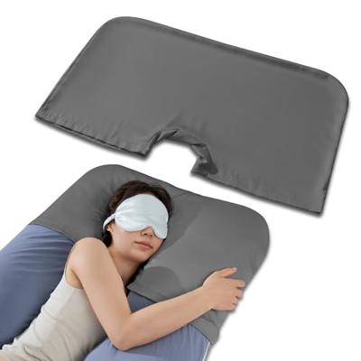 QUEEN ROSE Pregnancy Pillow Cover, Satin Pillowcase for Maternity Body Pillows, Cooling Replacement Case for Sleeping, Fits U & C Pregnancy Pillows, H