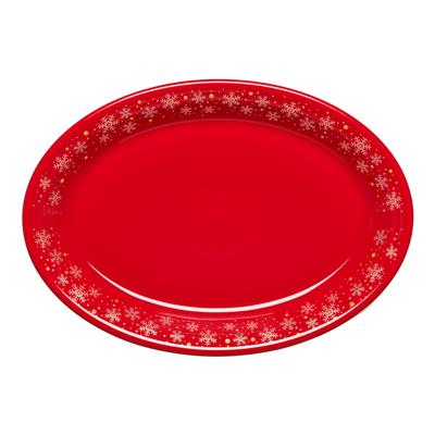 Snowflake Scarlet Large Oval Platter