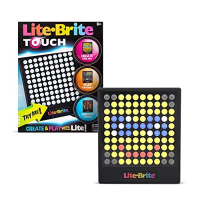 Basic Fun Lite-Brite | Touch | Light Up Drawing Board, LED Board with Colours, Light Up Toys for Creative Play, Glow Art Neon Effect Drawing Board, Li
