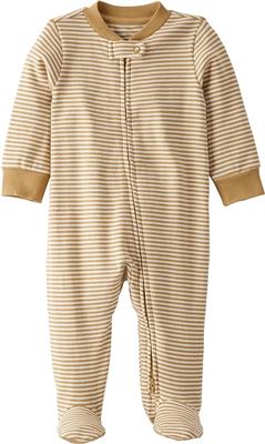 Amazon.com: little planet by carters unisex-baby Sleep and Play made with Organic Cotton, Ochre Stripe, 3 Months: Clothing, Shoes & Jewelry