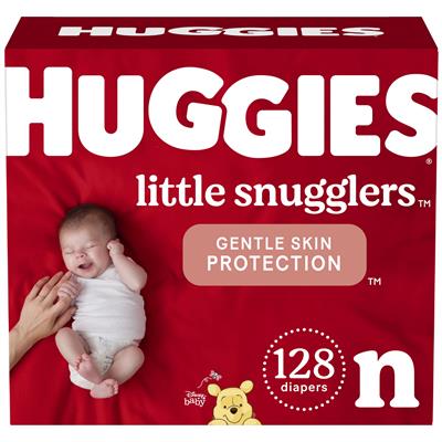 Huggies Little Snugglers Baby Diapers, Size Newborn, 128 Ct - Walmart.com