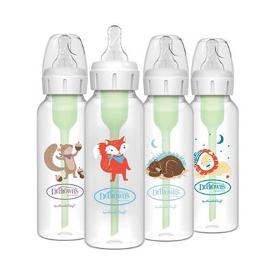 Dr. Browns Anti-Colic Options+ Narrow Baby Bottle with Animal Designs, 8 oz, 4-Pack, 8 oz, 4 pack - Walmart.ca