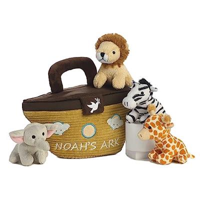 ebba™ Engaging Baby Talk™ Noahs Ark Baby Stuffed Animal - Sensory Delight - Interactive Learning - Multicolor 8 Inches