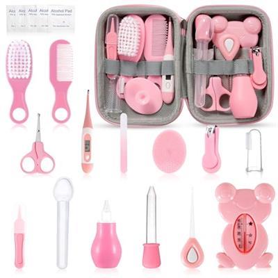 Baby Grooming Kit, 20 in 1 Baby Safety Care Set, Baby Essentials Kit, Portable Baby Hair Brush and Comb Set for Newborn Nursery Infant Toddlers Baby B