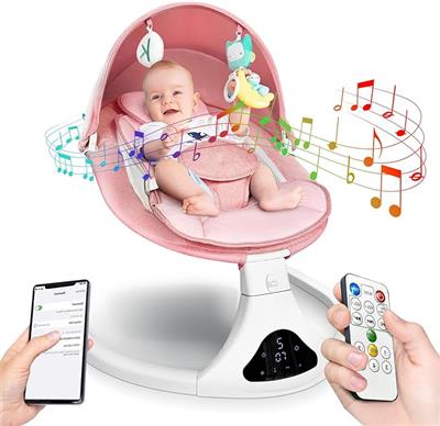 Amazon.com : Baby Swing for Infants,Electric Portable Baby Swing 0-6 Months Newborn,Baby Swing with 5 Speeds and Remote Control,3 Timer Settings. : Ba