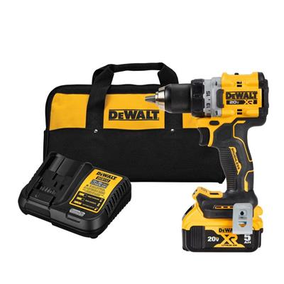DEWALT 20V MAX XR Lithium-Ion Cordless Compact 1/2 in. Drill/Driver Kit, 20V MAX 5.0Ah Battery, and Charger DCD800P1 - The Home Depot