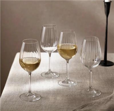Skye Optic Wine Glasses – Set of 4 | Glassware | The White Company