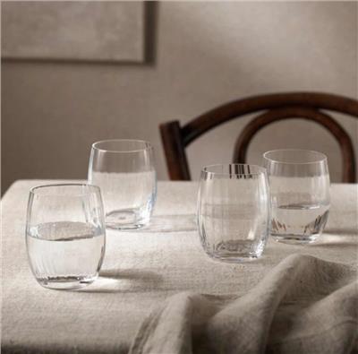 Skye Optic Tumbler Glasses – Set of 4 | Glassware | The White Company