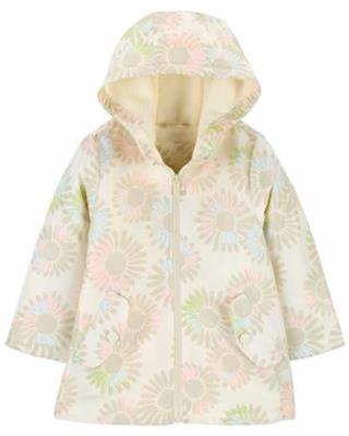 Shell Baby Fleece-Lined Printed Rain Jacket