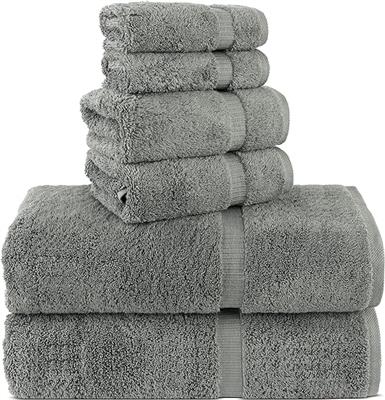 Amazon.com: Chakir Turkish Linens 100% Cotton Premium Turkish Towels for Bathroom | 2 Bath Towels - 2 Hand Towels, 2 Washcloths (6-Piece Towel Set, Gr