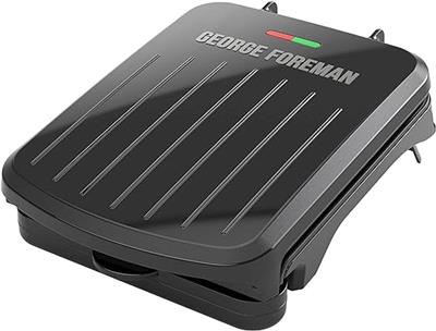 Amazon.com: George Foreman 2-Serving Classic Plate Electric Indoor Grill and Panini Press, Black, GRS040B: Home & Kitchen