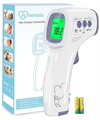 Digital Thermometer for Adults and Kids, No Touch Forehead Thermometer for Baby, 2 in 1 Body Surface Mode Infrared Thermometer with Fever Alarm and In