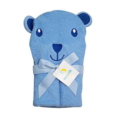 Spasilk Bath Hooded Bear Towel - Blue