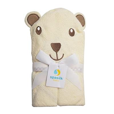 Spasilk Bath Hooded Bear Towel - Brown