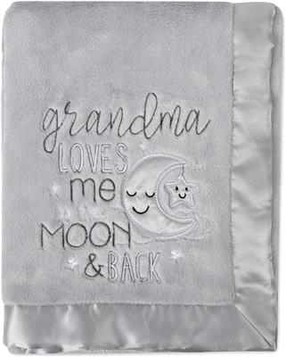 Baby Essentials Grandma Love Fleece Blanket-Gray