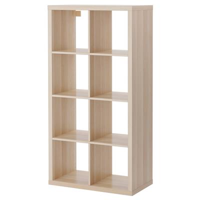 KALLAX shelf unit, white stained oak effect, 301/8x575/8 - IKEA