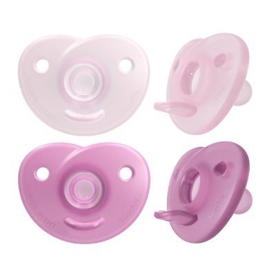 Philips Avent 4pk Soothie Heart Pacifier - 0-3 Months - Pink/purple : Target