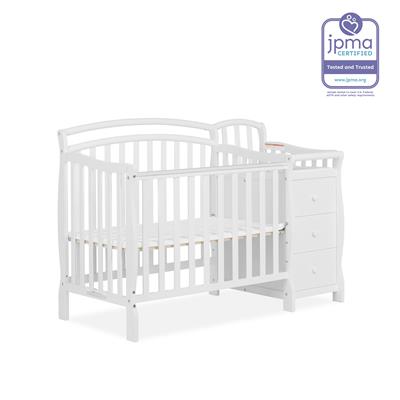 Dream On Me Casco 4-In-1 Mini Crib & Changing Table