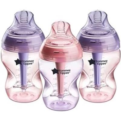 Tommee Tippee Advanced Anti-Colic Baby Bottle, 260ml, Slow-Flow Breast-Like Teat for a Natural Latch