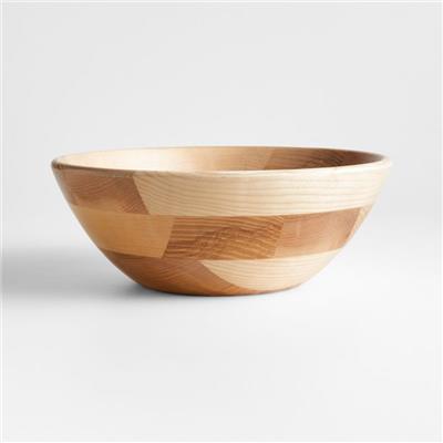 Carson Ash Wood 12 Medium Bowl   Reviews | Crate & Barrel