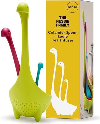 Amazon.com | OTOTO The Nessie Family - Pack of 3 Tea Infuser, Soup Ladle, and Colander - Cute Kitchen Accessories, Cooking Gifts, Funny Kitchen Gadget