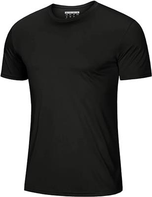 Amazon.com: Mens Sun Shirts Quick Dry T-Shirt Short Sleeve Running Shirt Sun Protection UPF 50 Shirts Crew Neck Summer T Shirts Black : Clothing, Shoe