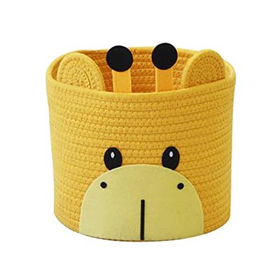 T&T Homewares Small Giraffe Baskets for Baby Diaper Organizer, Nursery Storage Room Decor, Kids Room Organizer, Cat Dog Toy Storage