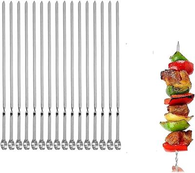 Amazon.com: Metal Skewers for Grilling,Kabob Skewers,Flat BBQ Barbecue Skewer,Grilling Skewers Set,Reusable BBQ (14 skewers(16 pack)) : Patio, Lawn &