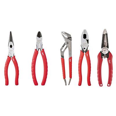 Milwaukee Electricians Pliers Hand Tool Set (5-Piece) 48-22-6331-48-22-6100-48-22-3079 - The Home Depot