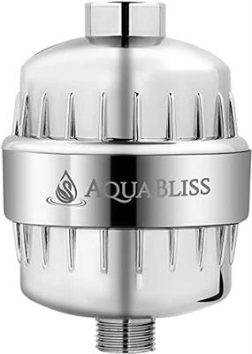 AquaBliss High Output Revitalizing Shower Filter - Reduces Dry Itchy Skin, Dandruff, Eczema, and Dramatically Improves The Condition of Your Skin, Hai