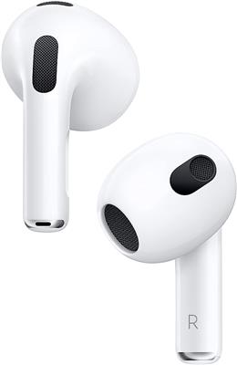 Amazon.com: Apple AirPods (3rd Generation) Wireless Ear Buds, Bluetooth Headphones, Personalized Spatial Audio, Sweat and Water Resistant, Lightning C